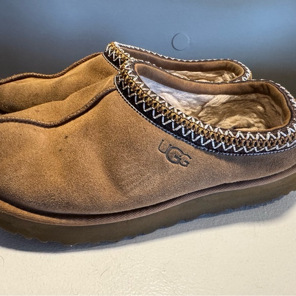 UGG women’s Tan Tasman Suede Slippers size 10 - Picture 7 of 13